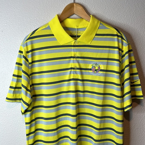 NIKE GOLF Tour Performance Dri-Fit CORAL SANDS GOLF COURSE DIEGO GARCIA B.I.O.T. - Picture 3 of 10